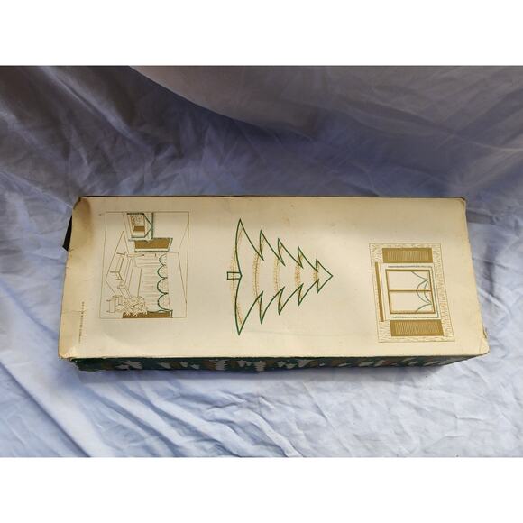 ANTIQUE VINTAGE GRANTS 15' GOLD SILVER CHRISTMAS GARLAND WEST GERMANY - Picture 3 of 3